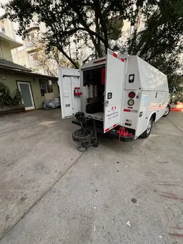 Magnet Plumbing service vehicle on-site for Sewer Line Repair in Green Cove Springs